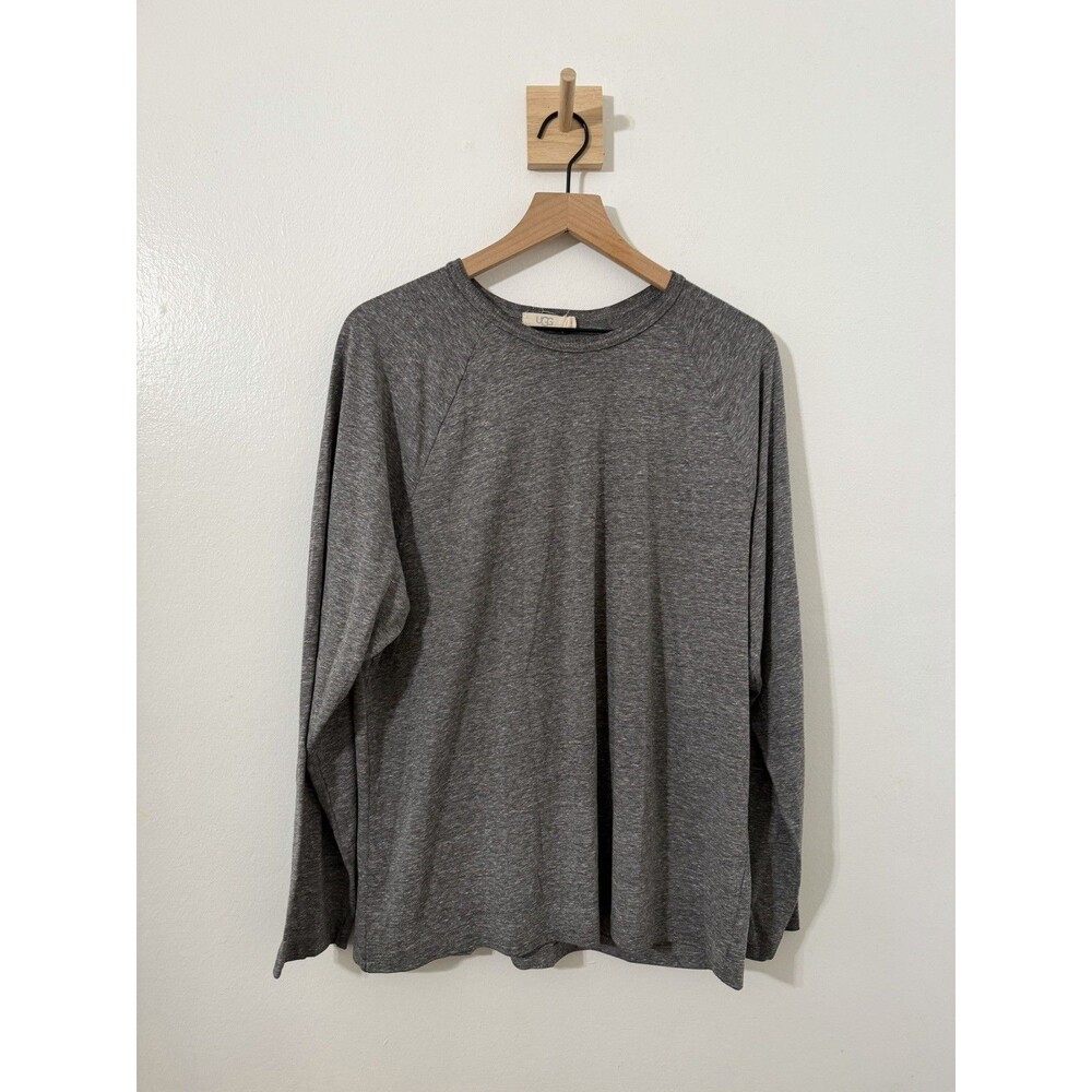 Ugg Men’s Heather Grey Long Sleeve Crew Neck Top XL